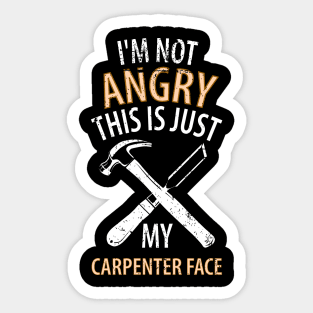 Wood Carpenter Joiner Woodcutter Craftsman Sticker